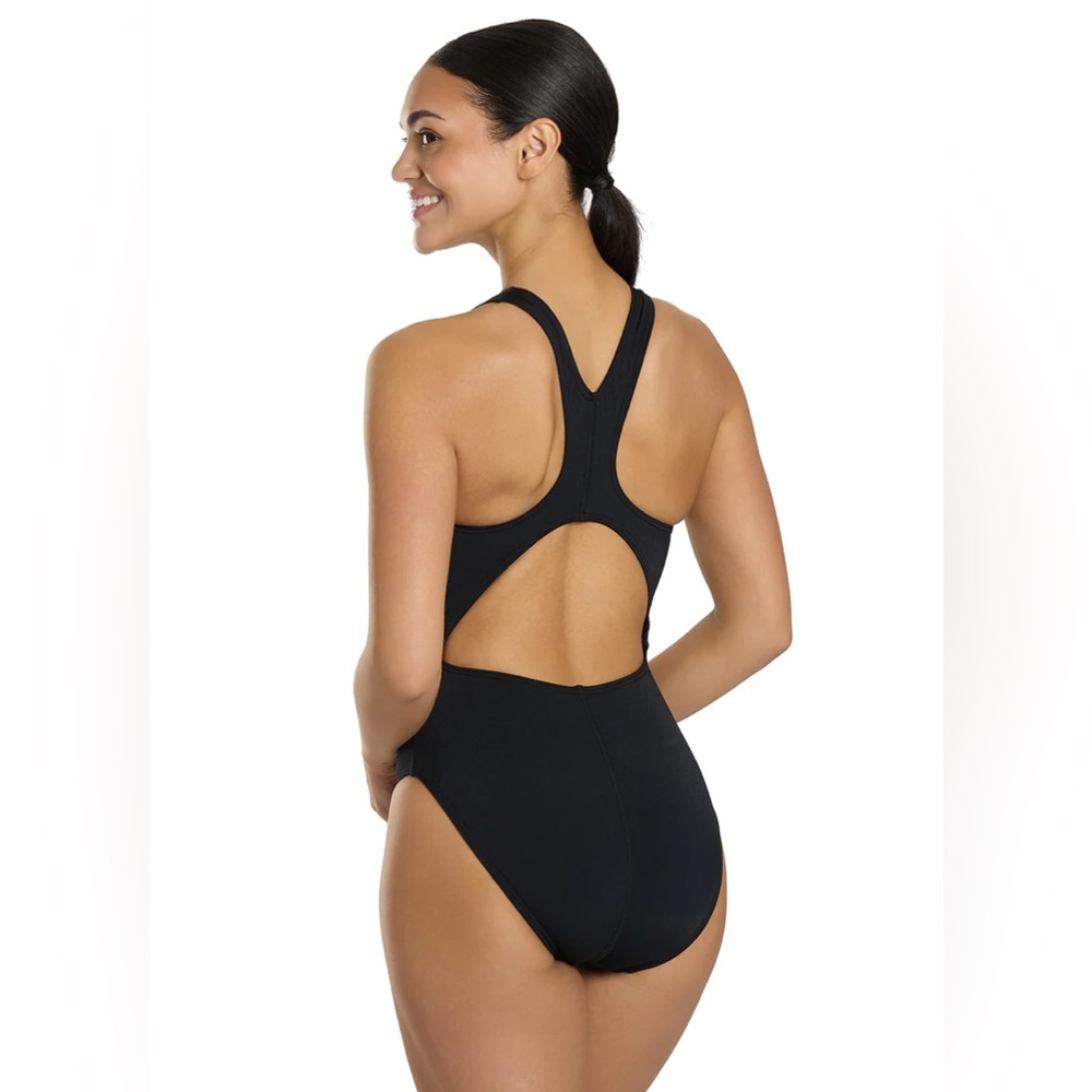 NWT TYR Durafast Solid Maxfit One Piece Swimsuit | Black | Size 32